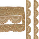 38mm Vibrant Golden Zari Stone Cutwork Embellishing Embroidery Trim